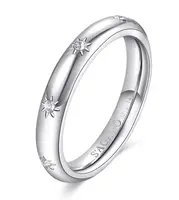 S'Agapõ Dámský ocelový prsten s krystaly For Love SFV39 58 mm