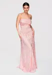 Elegantné maxi večerné šaty