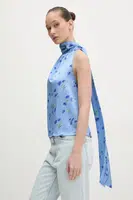 Halenka HUGO dámská, modrá barva, vzorovaná, 50534856