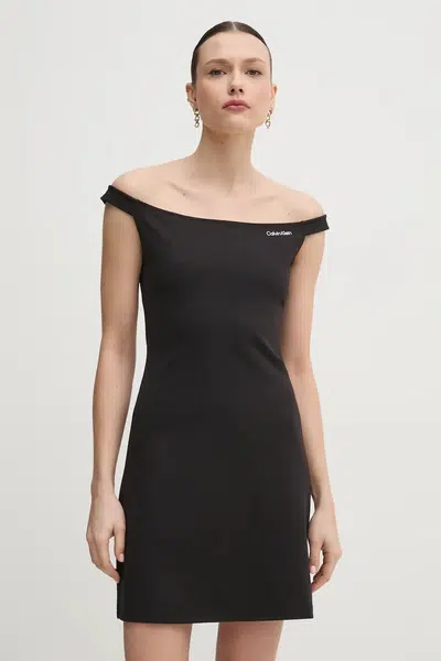 Šaty Calvin Klein Jeans černá barva, mini, J20J225541