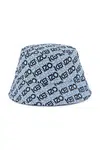 Dětský bavlněný klobouk Kenzo Kids modrá barva, K60884