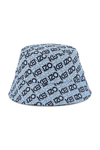 Dětský bavlněný klobouk Kenzo Kids modrá barva, K60884