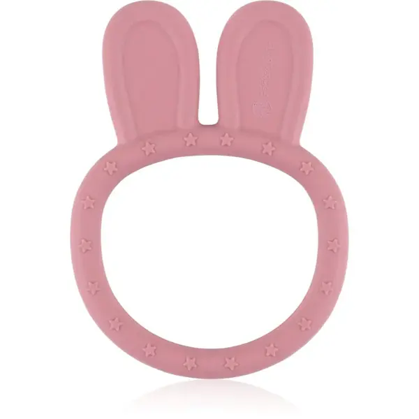 Petite&Mars Silicone teether Bunny 0m+ hryzadielko Dusty Rose 1 ks