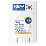 NIVEA SUN Silky UV Stick opaľovací krém v tyčinke SPF 50+ 15 g