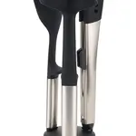Sada kuchyňských doplňků se stojánkem Joseph Joseph Elevate Fusion Steel 4-pack černá barva