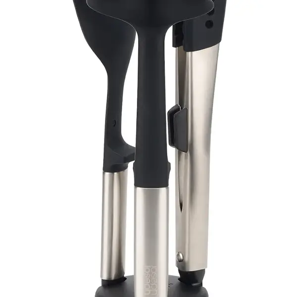 Sada kuchyňských doplňků se stojánkem Joseph Joseph Elevate Fusion Steel 4-pack černá barva
