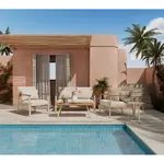 Ambia Garden ZAHRADNÍ SADA 4dílné, dřevo, kov, textil