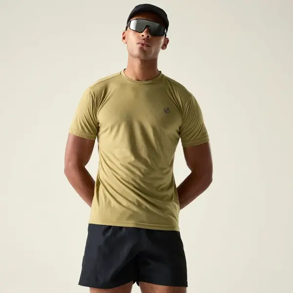 Pánské funkční tričko dare2b agile khaki xl