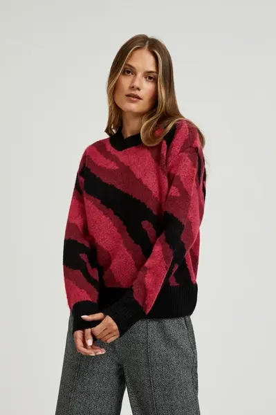 Marisse Women's Sweater Z-Sw-4555 D.Red