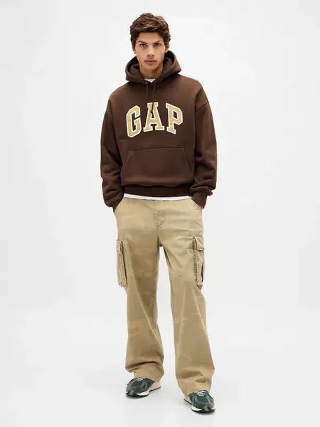 GAP Oversize mikina s logem Extra Heavyweight Unisex - Pánské