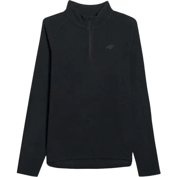 4F FLEECE UNDERWEAR Pánská mikina, černá, velikost