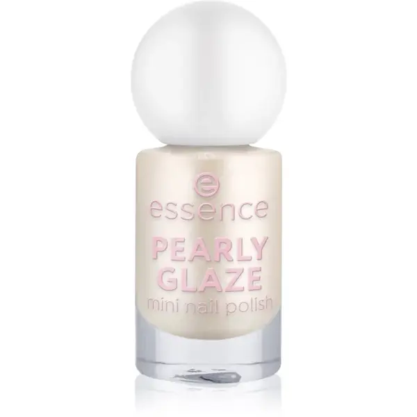 essence PEARLY GLAZE trblietavý lak na nechty mini odtieň 16 5 ml