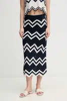 Sukně Pepe Jeans OLLIE SKIRT tmavomodrá barva, midi, PL901205