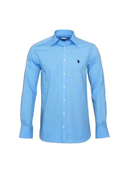 U.S. POLO ASSN. Košeľa  modrá / tmavomodrá