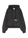 Bershka Tepláková bunda  čierna / prírodná biela
