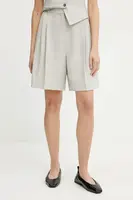 Kraťasy Marella WALK dámské, béžová barva, vzorované, high waist, 2513141021200