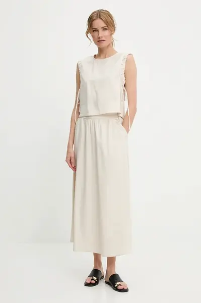 Sada se lnem Answear.LAB dámská, béžová barva