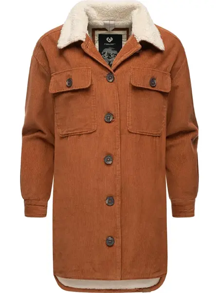 Ragwear Prechodná bunda 'Kyoka'  hnedá / biela