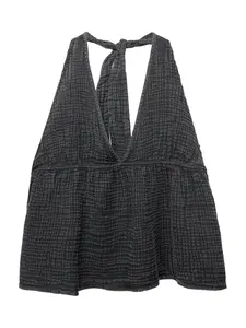 Pull&Bear Top  tmavosivá