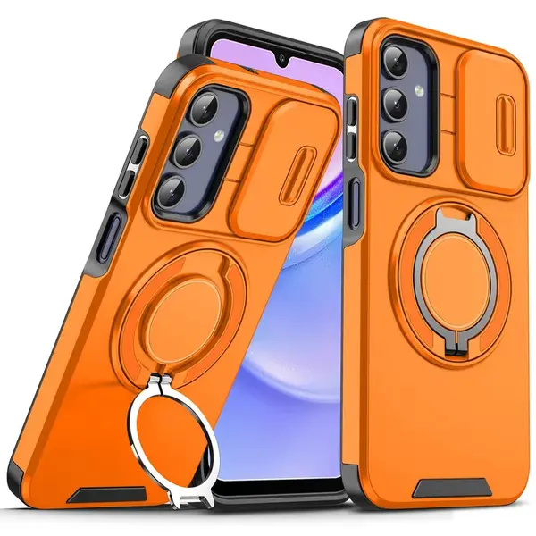 Camslide Stand obal, Samsung Galaxy A14, oranžový