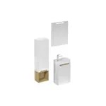 Kúpeľňová zostava s umývadlom vrátane umývadlovej batérie, vtoku a sifónu Naturel Stilla biela lesk KSETSTILLA020