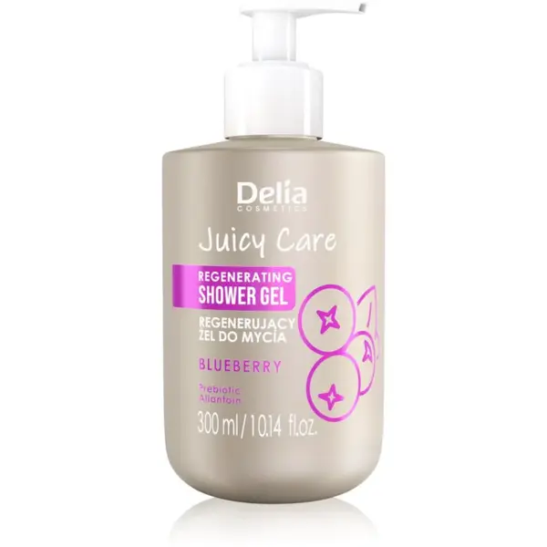 Delia Cosmetics Juicy Care Blueberry regeneračný sprchový gél 300 ml