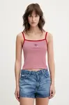 Top Guess Jeans vínová barva, W5GP35 KCIE1