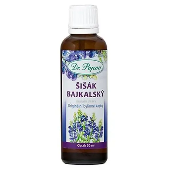 DR. POPOV Šišák bajkalský bylinné kapky 50 ml
