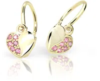 Cutie Jewellery Dětské náušnice ze žlutého zlata C2160-10-X-1 růžová