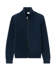 Tmavě modrý svetr na zip Celio