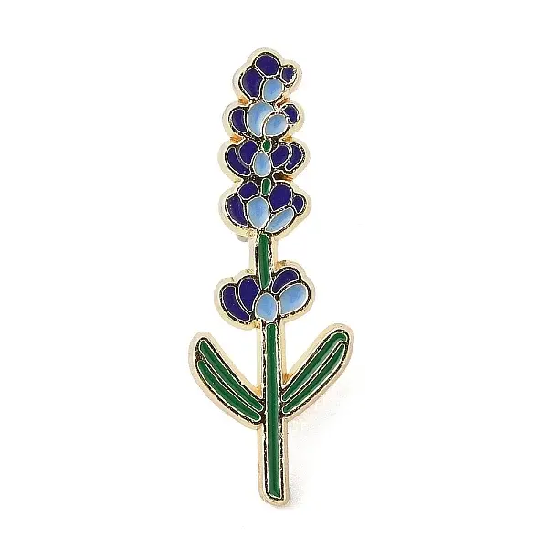 Cartoon Lavender Alloy Enamel Pins Brooches for Backpack Clothes