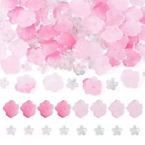 100Pcs 4 Colors Transparent Glass Beads