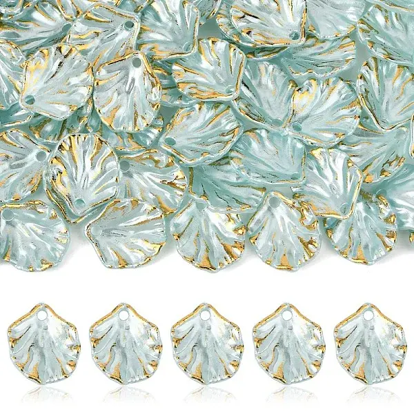 100Pcs Opaque Acrylic Pendants