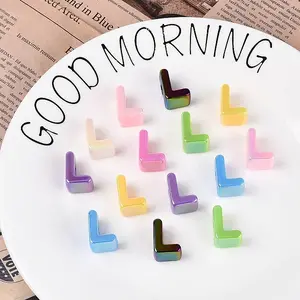 UV Plating Opaque Acrylic European Beads