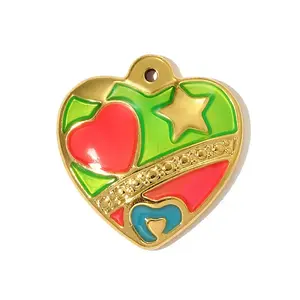 304 Stainless Steel Enamel Pendants