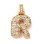 Brass Micro Pave Cubic Zirconia Pendants