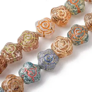 Painted Glass Beads Strands