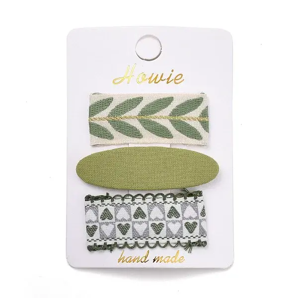 Cloth Snap Hair Clips Set