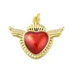 Rack Plating Brass Enamel Pendants