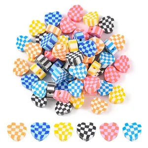 120Pcs 6 Colors Handmade Polymer Clay Beads