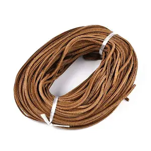 Flat Cowhide Leather Jewelry Cord