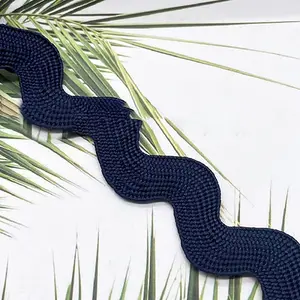 Polyester Wave Lace Trim Ribbon