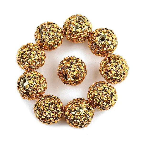 10Pcs Opaque Acrylic Beads