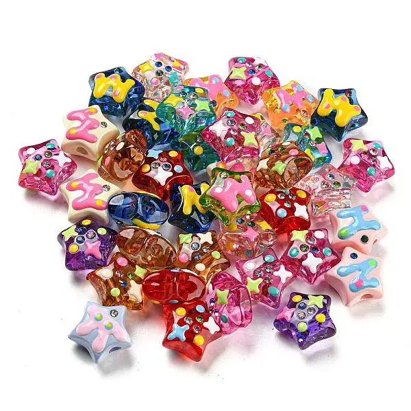 Enamel Acrylic Beads