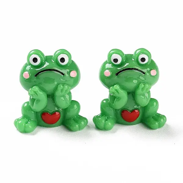 Cartoon Cute Resin 3D Frog Figurines