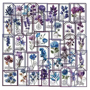 50Pcs Flower PET Stickers