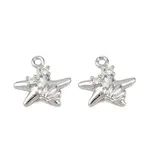 Brass Micro Pave Cubic Zirconia Pendants