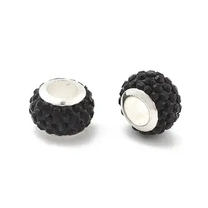 Rondelle Polymer Clay European Beads