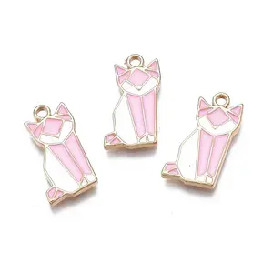 Rack Plating Alloy Enamel Pendants