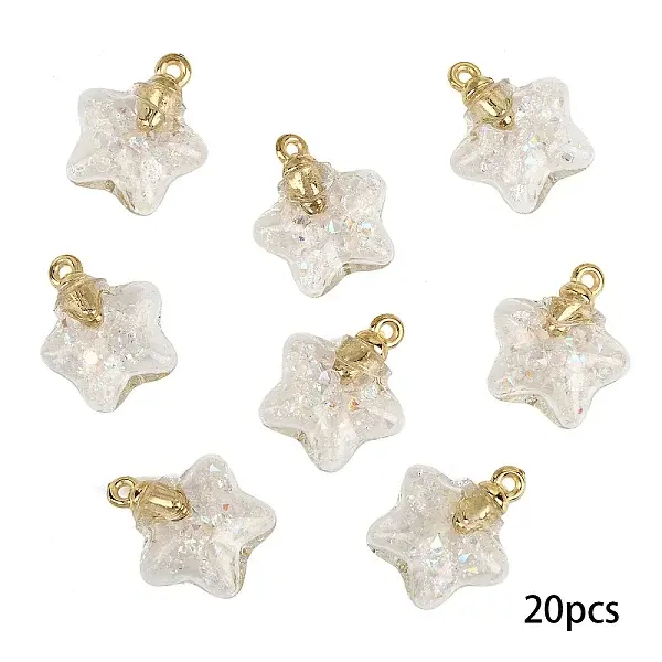 20Pcs Luminous Glass Pendants